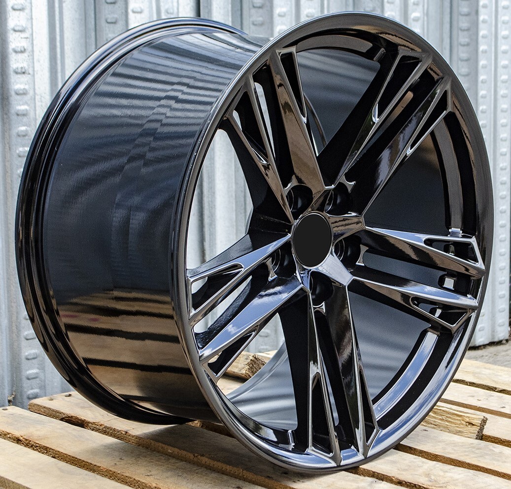 20X10 20X11 GLOSS BLACK Wheels 5X120 FITS Chevrolet Camaro ZL1 1LE Brembo Brake