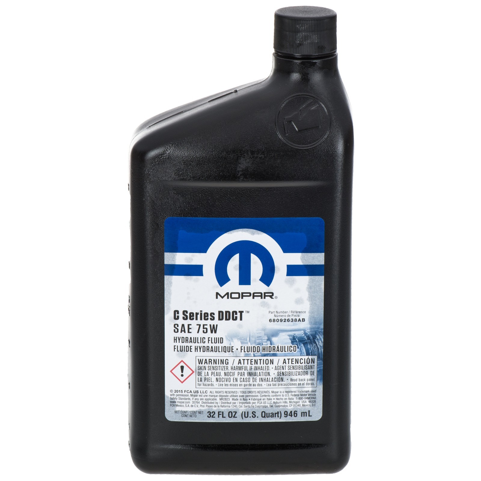 JEEP DODGE CHRYSLER RAM C SERIES DDCT SAE 75W TRANSMISSION FLUID 1-QUART MOPAR