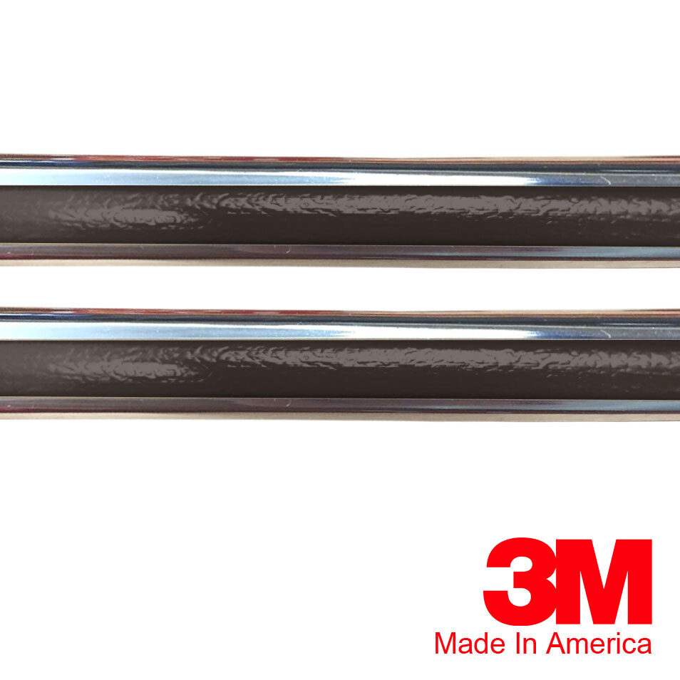 Vintage Style 5/8″ Brown & Chrome Side Body Trim Molding
