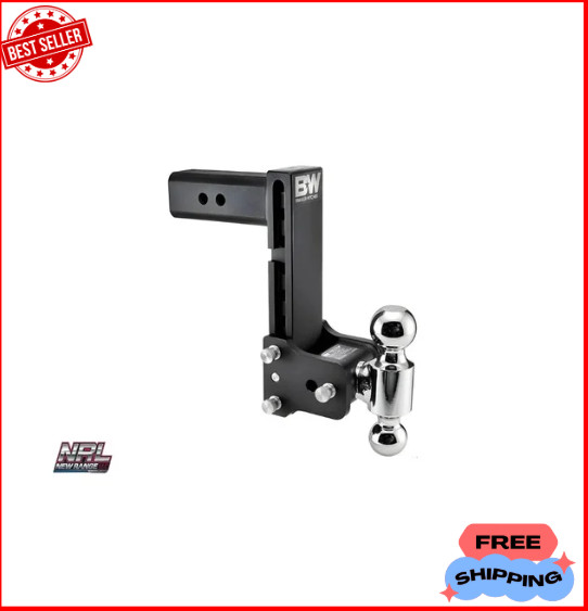 B&W TS20043B Tow & Stow Dual-Ball Adjustable Hitch 8.5″ Drop / 9″ Rise FREE SHIP