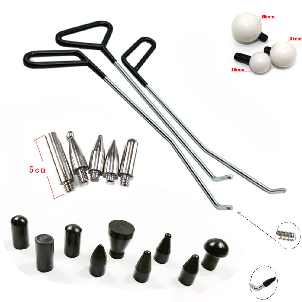 Dent Repair Rods,Hook Tools,Push,Paintless Dent Repair Tool Kit,Hail Puller