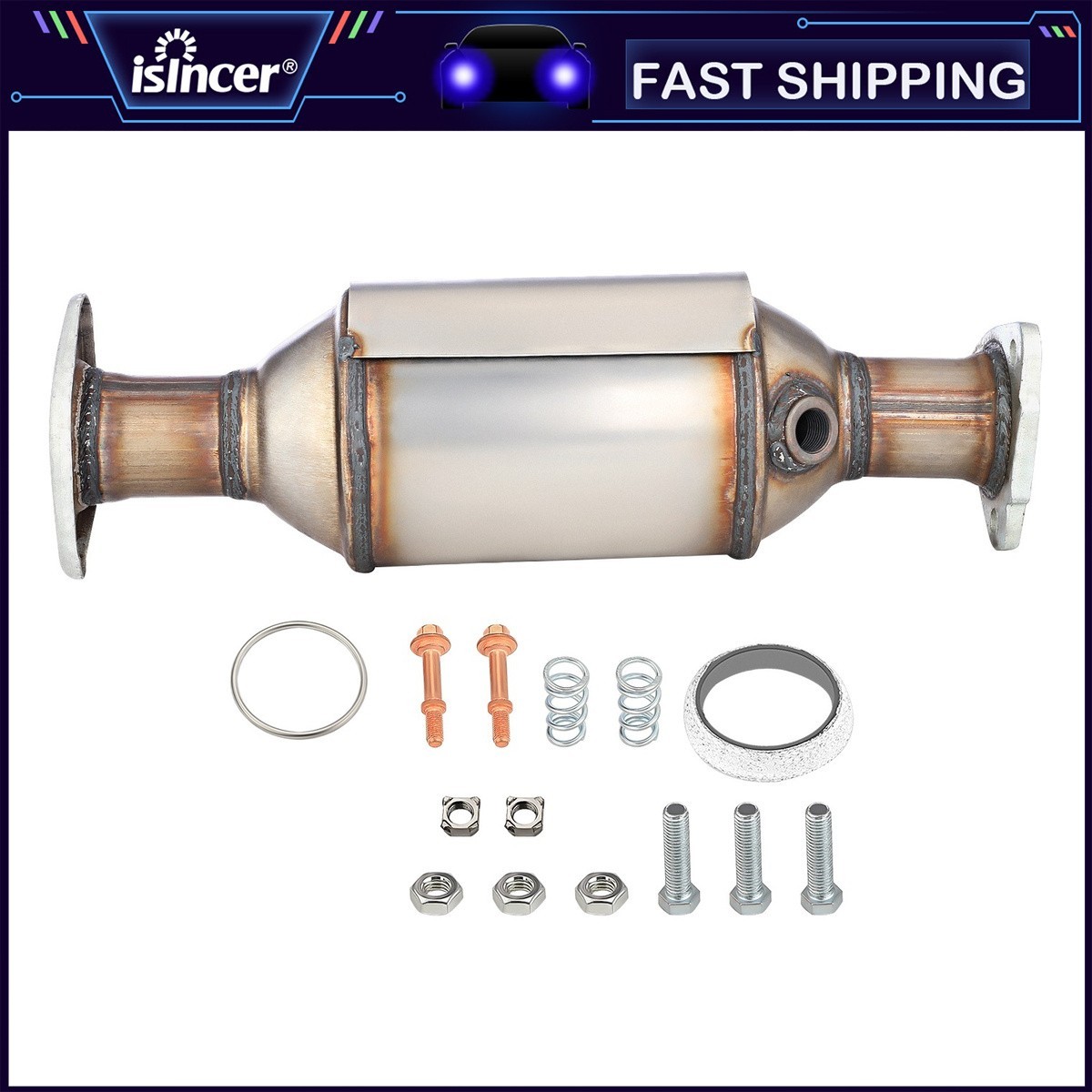 Catalytic Converter Bolt On Connection for Acura Integra Rear Converter