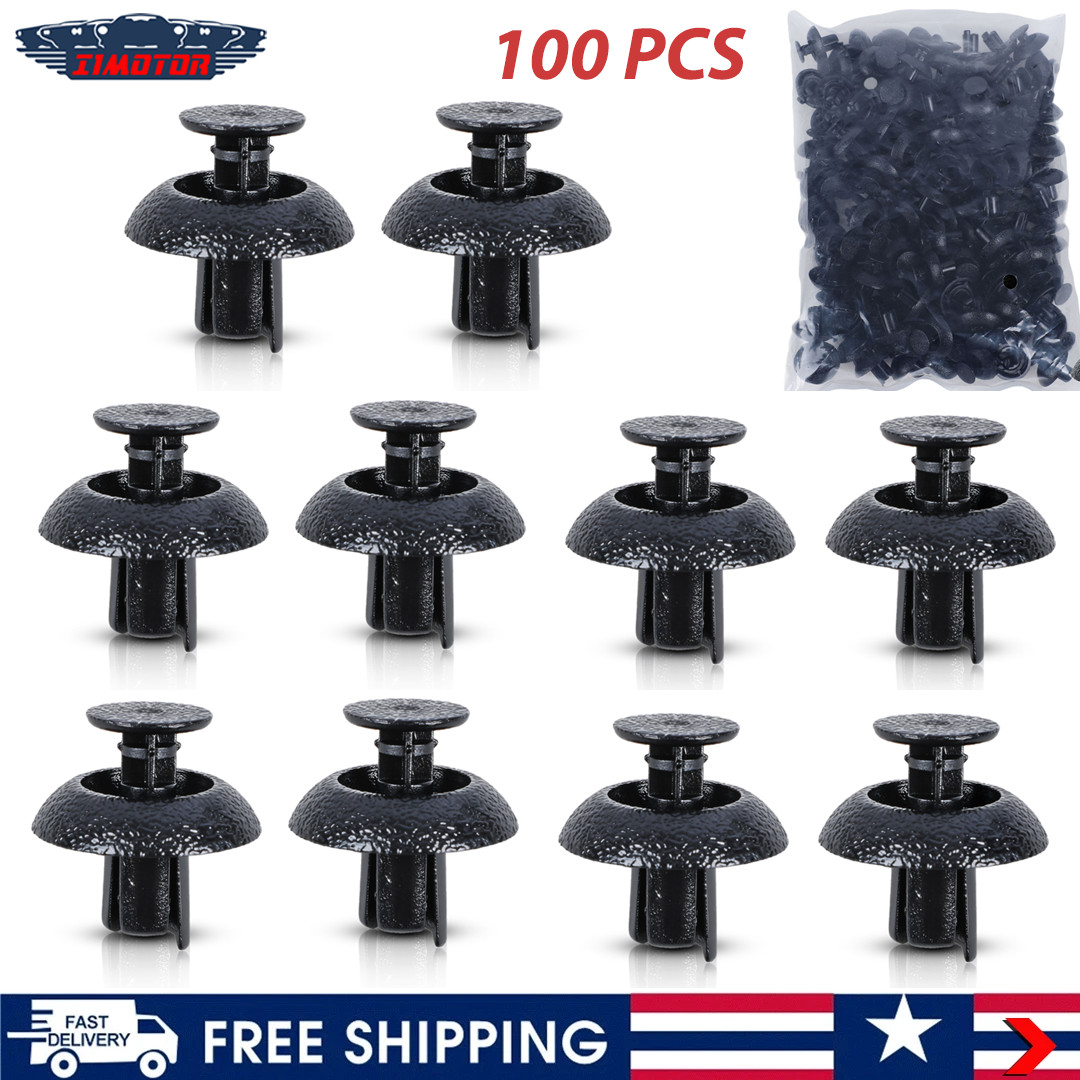 100 pcs For Toyota/Lexus Clips Bumper Fender Body Push Clips Retainer Fastener