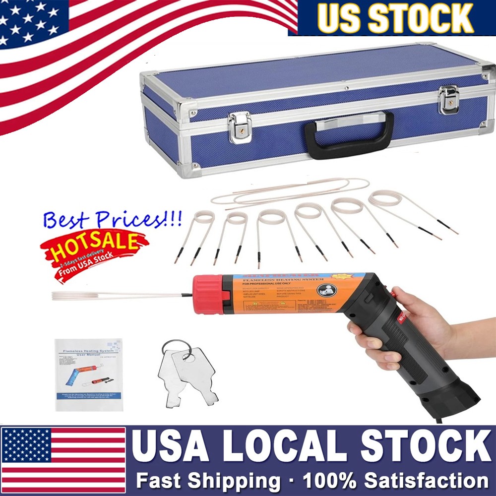 1100W Magnetic Induction Heater Kits Tool for Automotive Heat With 8 Coil