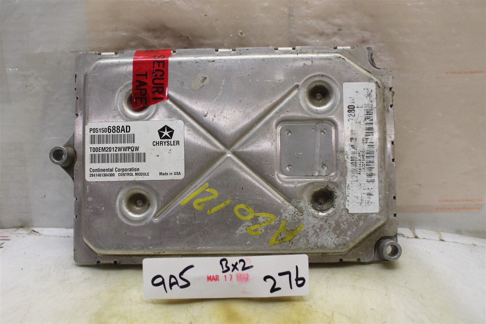 P05150688AD Dodge Dart 2013-2014 Engine Control Module OEM 276 9A5 B2
