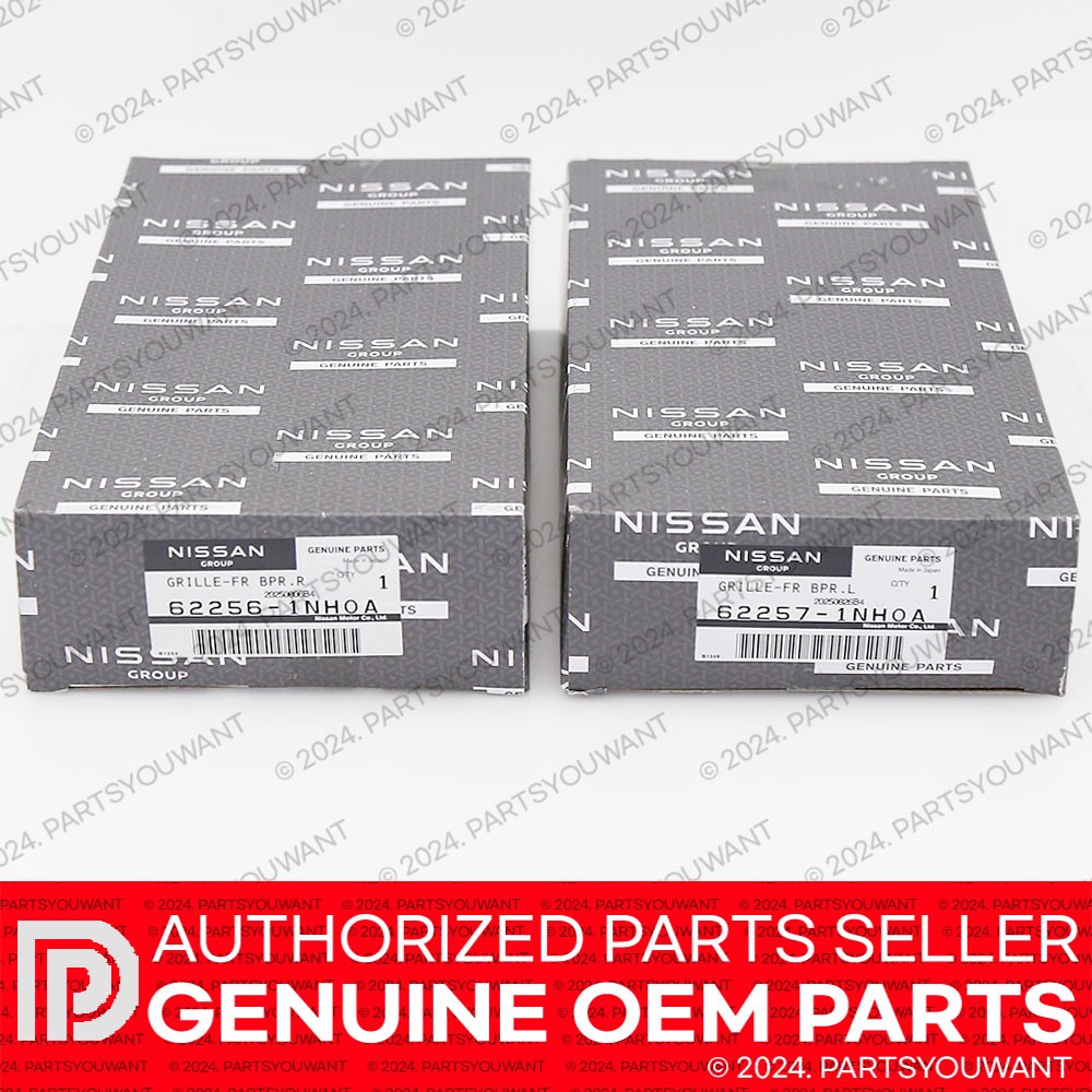 GENUINE Infiniti G37 G25 OEM Fog Light Lamp Cover Trim SET 62256 + 62257 1NH0A