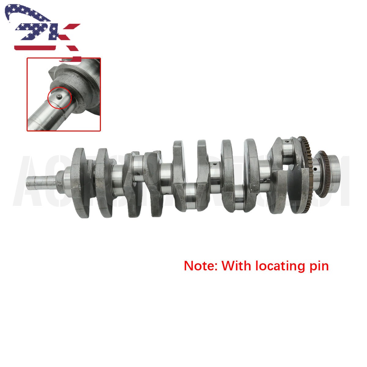 Engine Crankshaft Fits Chevrolet Colorado, GMC Canyon, Hummer H3