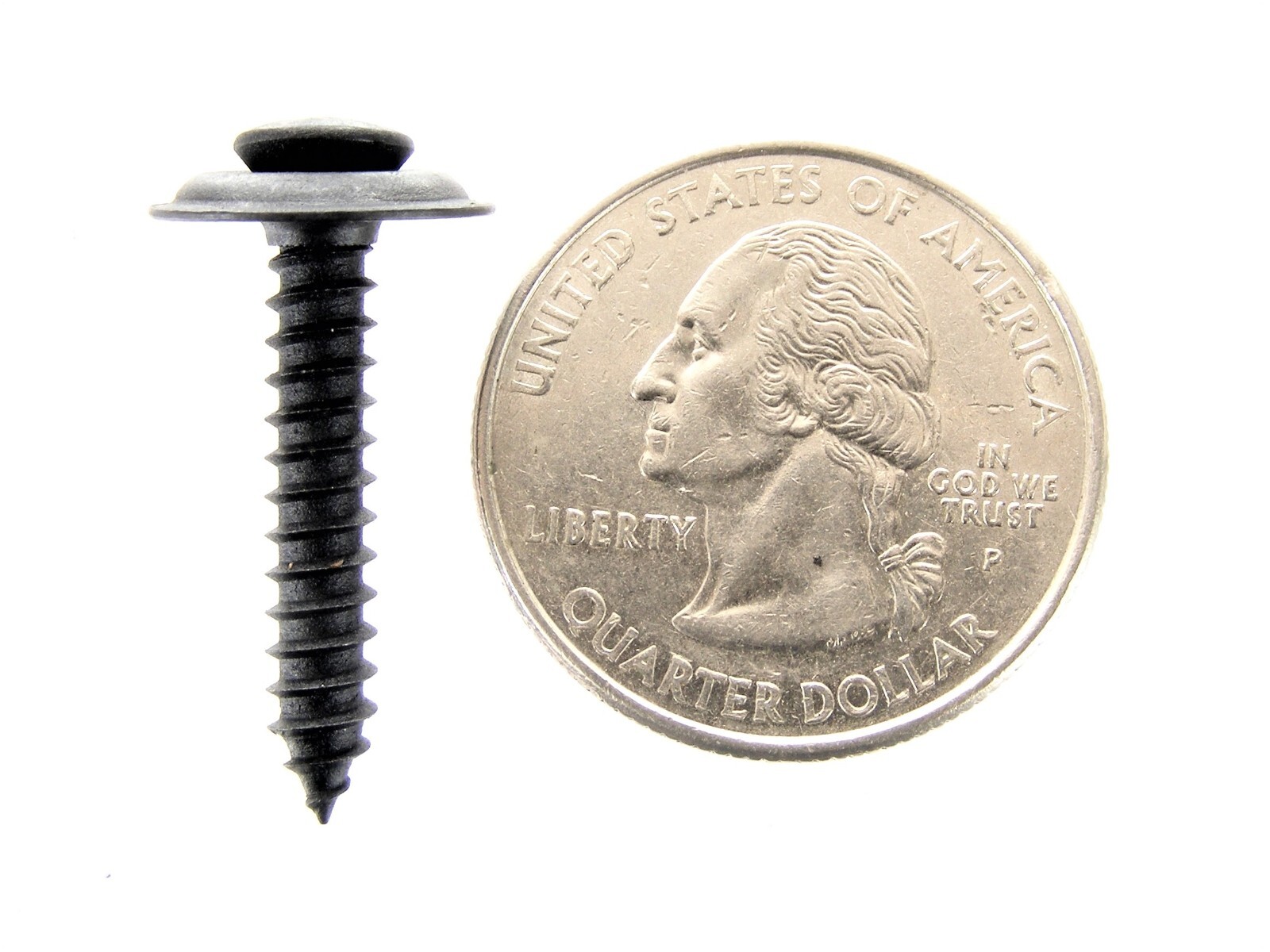GM Black Interior Trim Screws- #8 x 1″ Long Countersunk Washer- 25 screws- #242