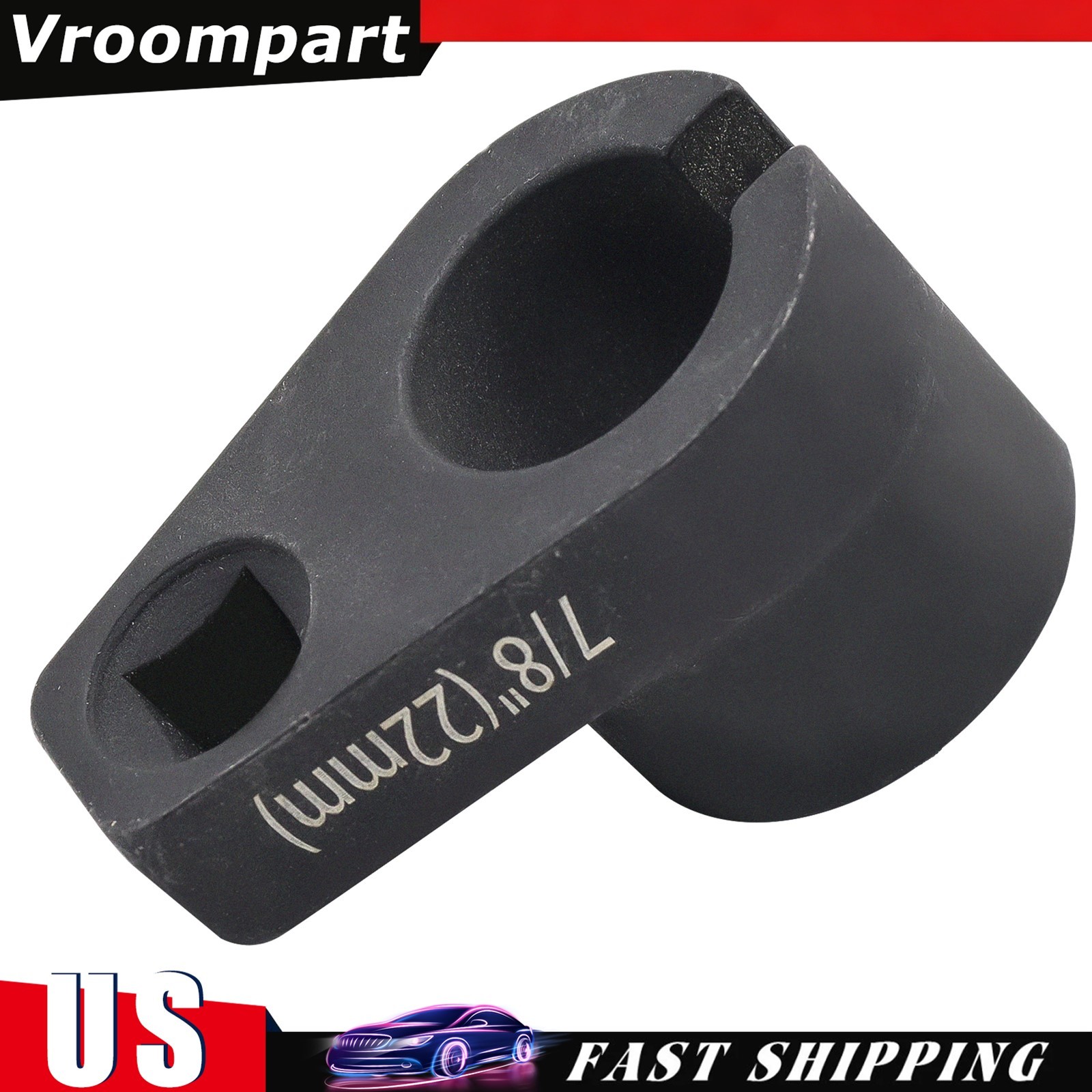 O2 Oxygen Sensor Socket Offset Wrench Remover Tool, 3/8-Inch Drive, 7/8-Inch