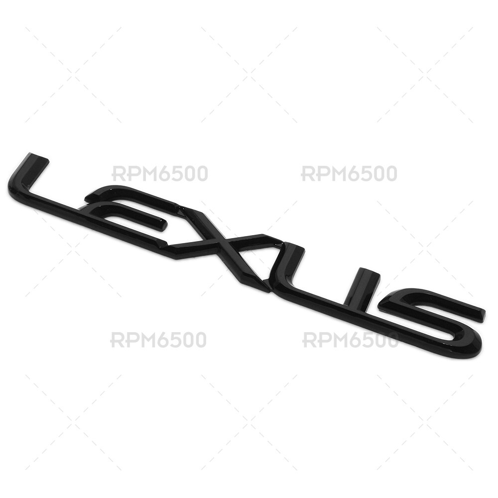 Lexus Trunk Lid Letter Logo Badge 3D Emblem F-Sport Car Decoration Gloss Black