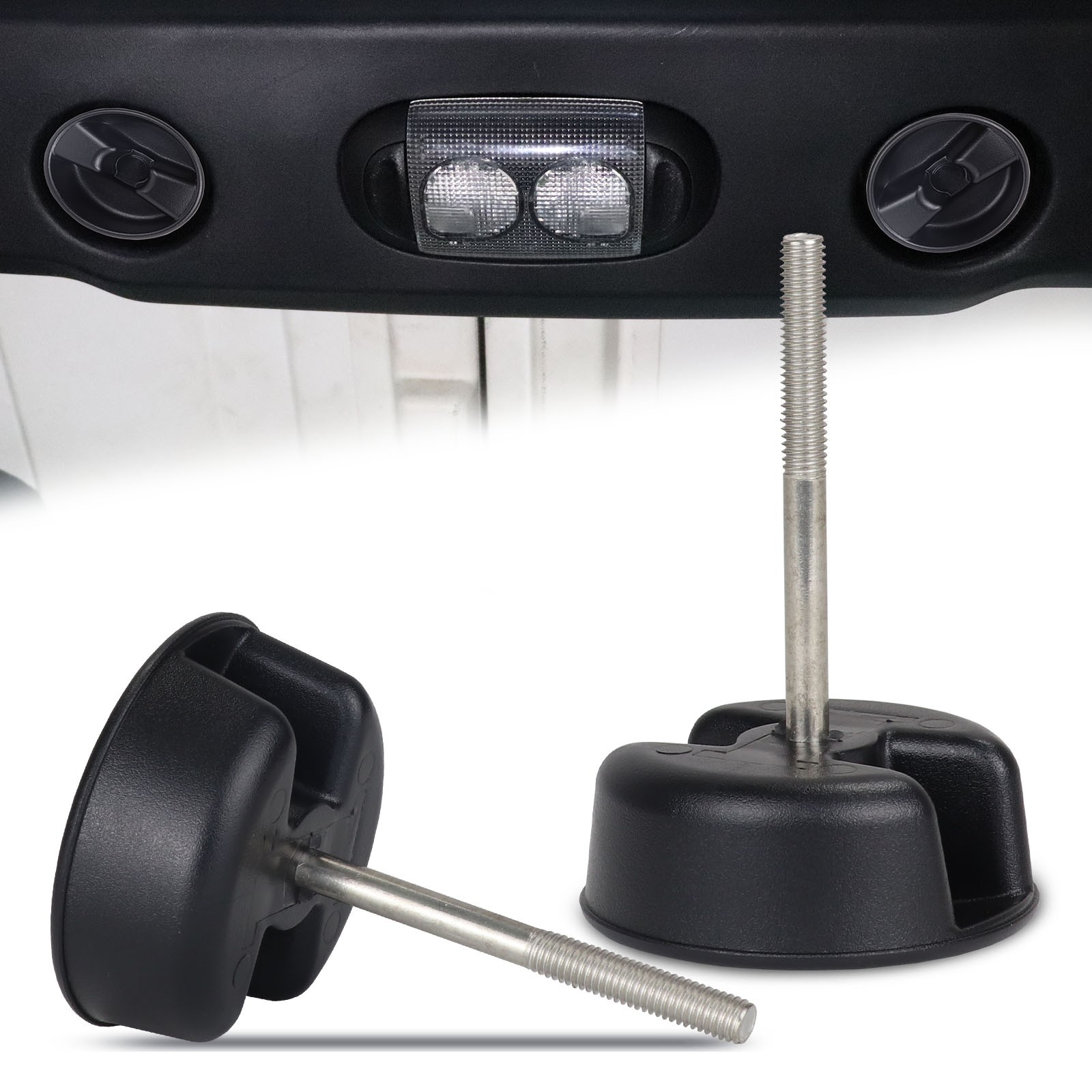 For 2007-19 Jeep Wrangler JK 2X Black Hardtop Top Hard Panel Mounting Screw Knob