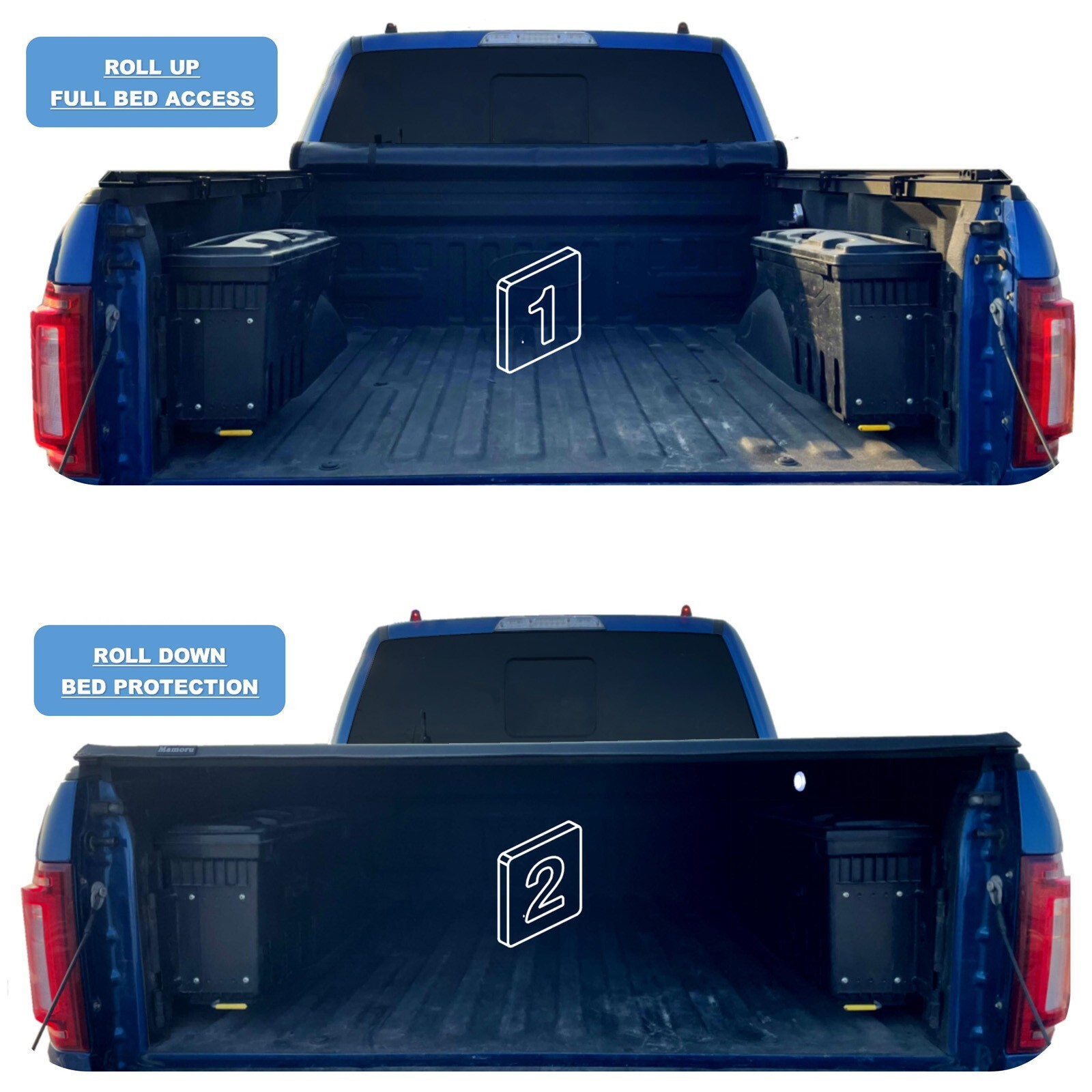 6’1″ Soft Roll Up Tonneau Cover for 1986-1997 Nissan Pickup & D21 Truck Bed