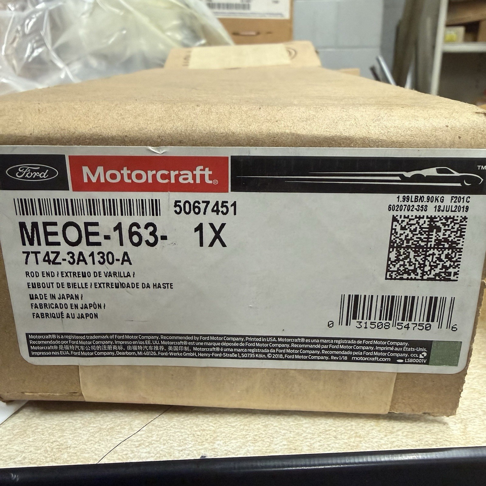 NOS Ford OEM Outer Tie Rod End RH 7T4Z-3A130-A Motorcraft MEOE-163 Edge MKX