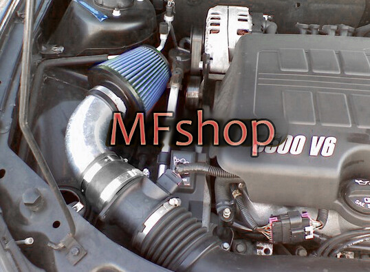 Black Blue For 2004-2011 Chevy Malibu 3.5L 3.6L 3.9L V6 Air Intake Kit + Filter