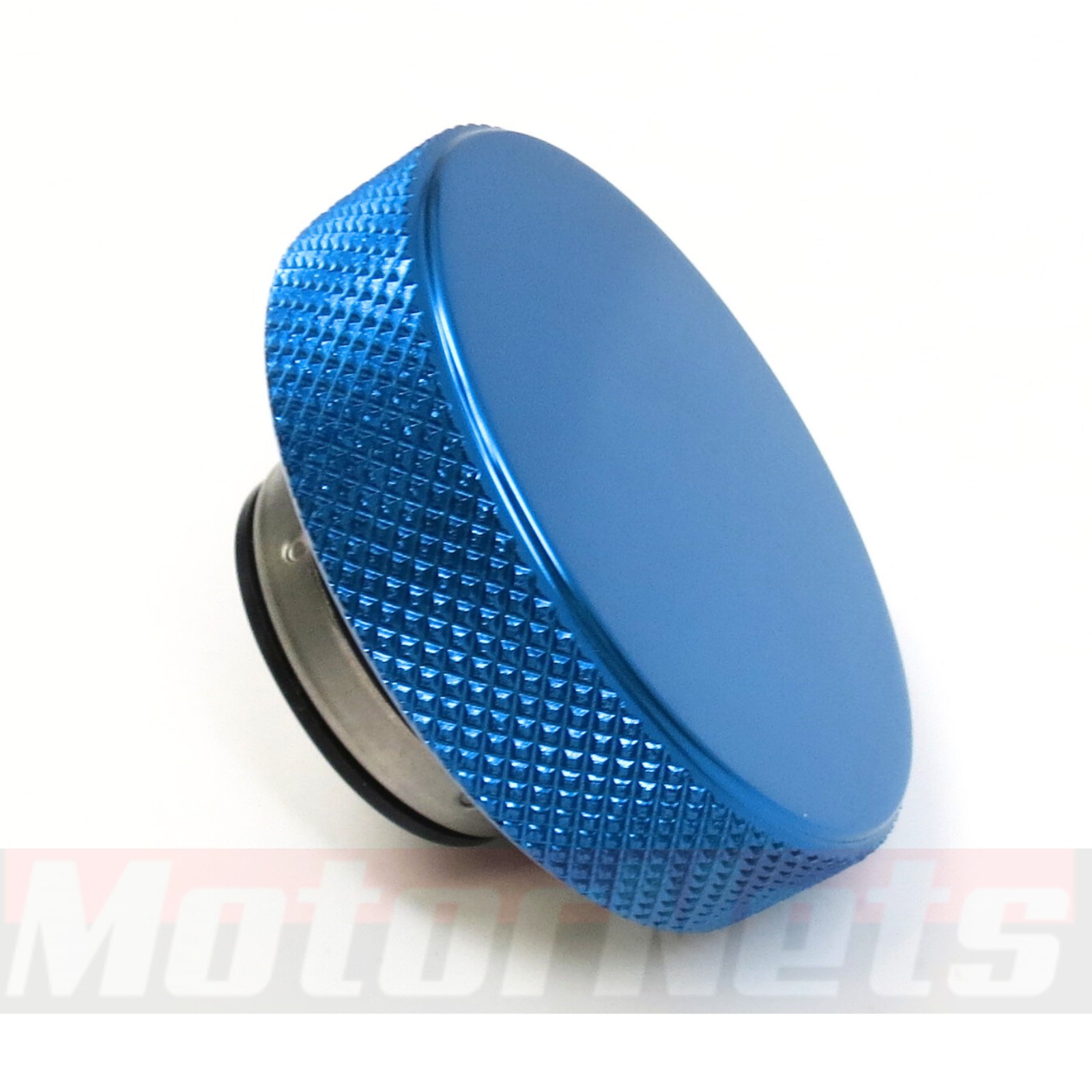 Blue Billet Aluminum Radiator Cap 16 lb Knurled Grip Fits Original & Aftermarket