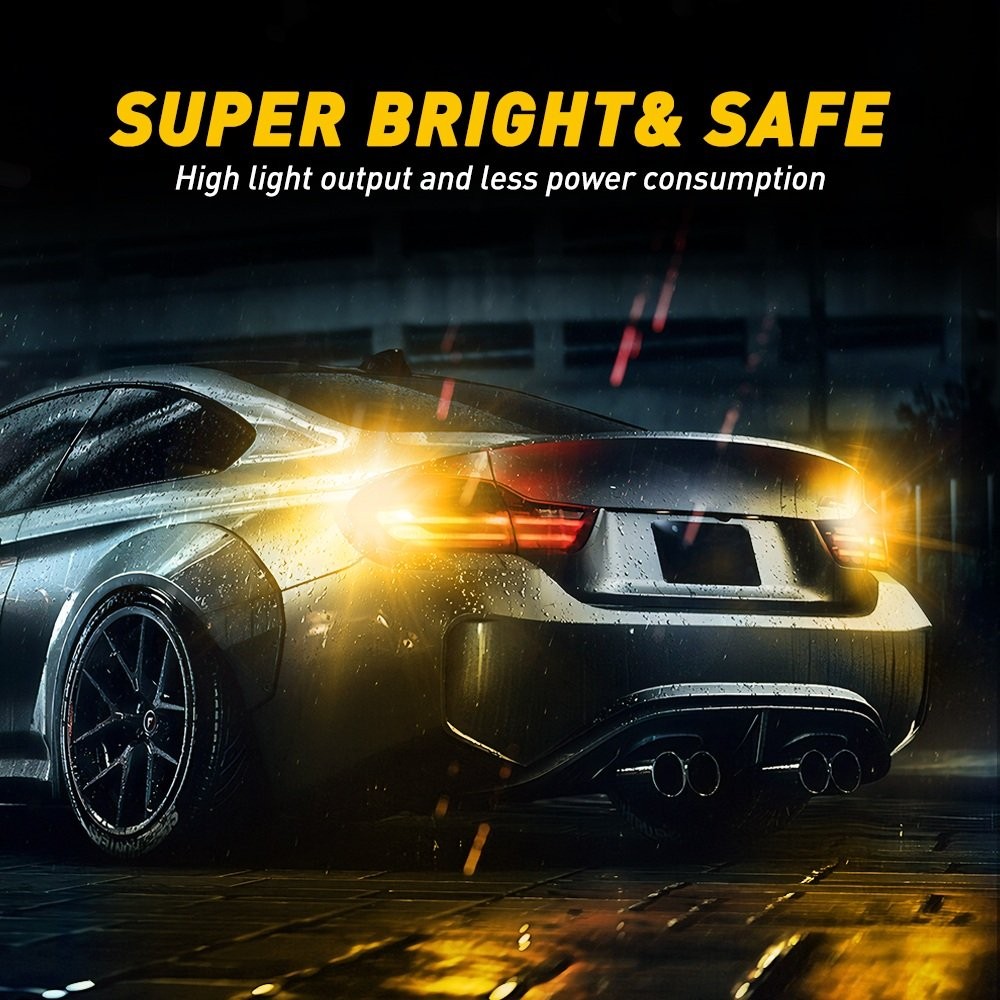 AUXITO Canbus LED Turn Signal Light Bulbs 7440 7441 7444 Amber No Hyper Flash