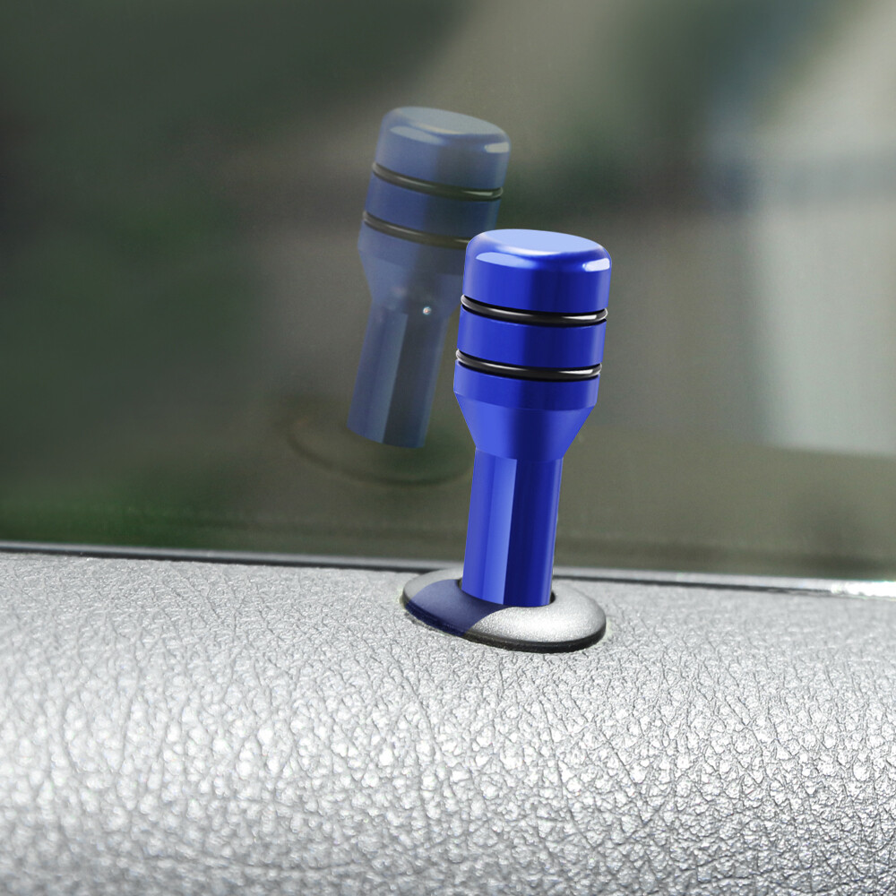 4PCS Alloy Car Interior Door Locking Lock Knob Pull Pins Covers Accessories