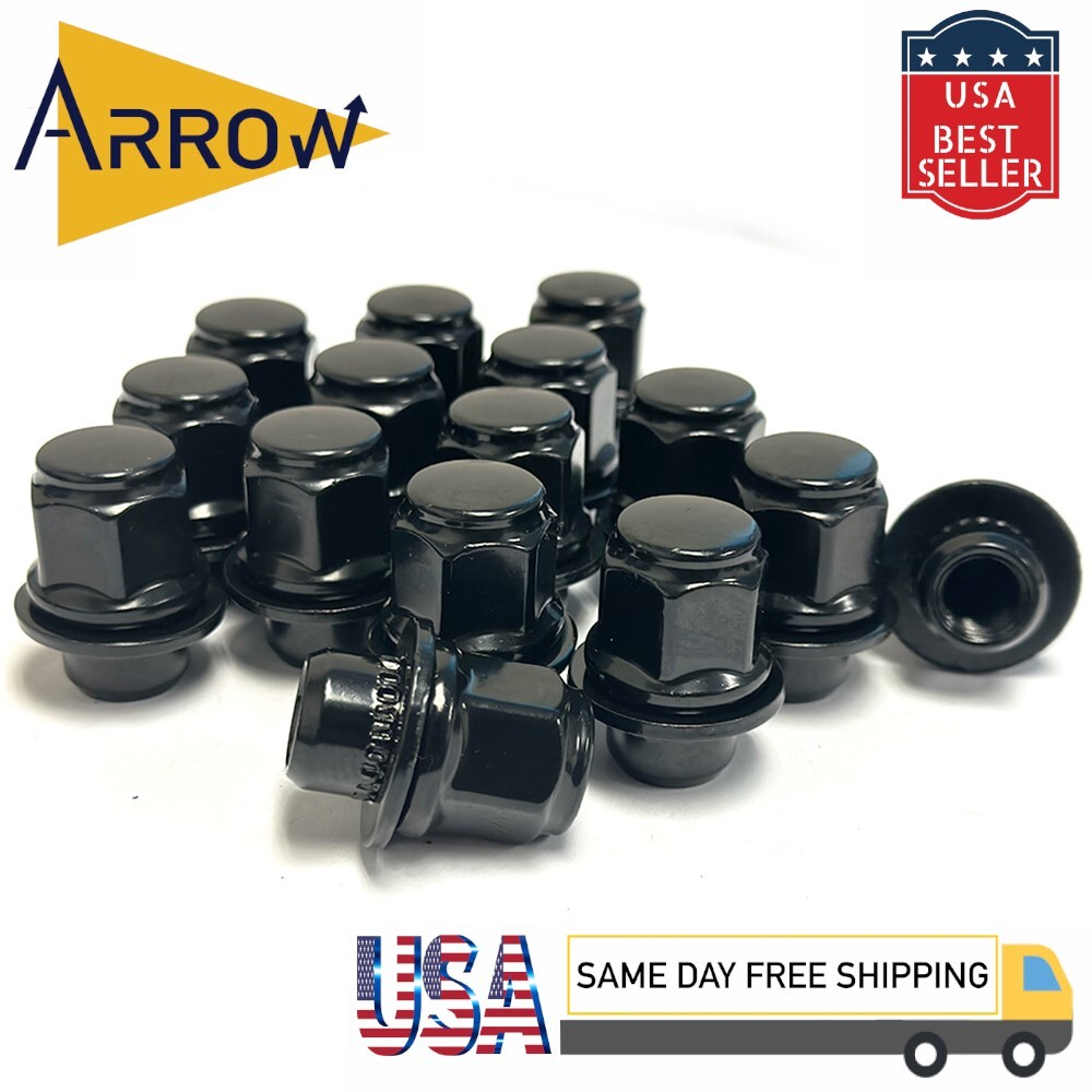 24x Black M12x1.25 OEM Factory Style Mag Seat Lug Nuts Fit Nissan Infiniti