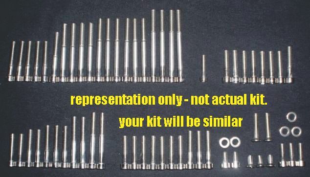 KAWASAKI H2 750 MACH IV POLISHED STAINLESS BOLT SCREW KIT SET