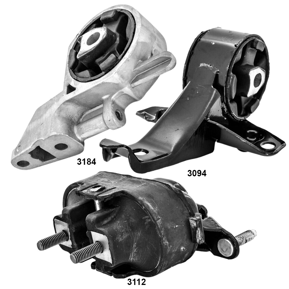 Left, Front left & Rear Left Transmission Mounts 3PCS For Pontiac G6 07-05 3.5L