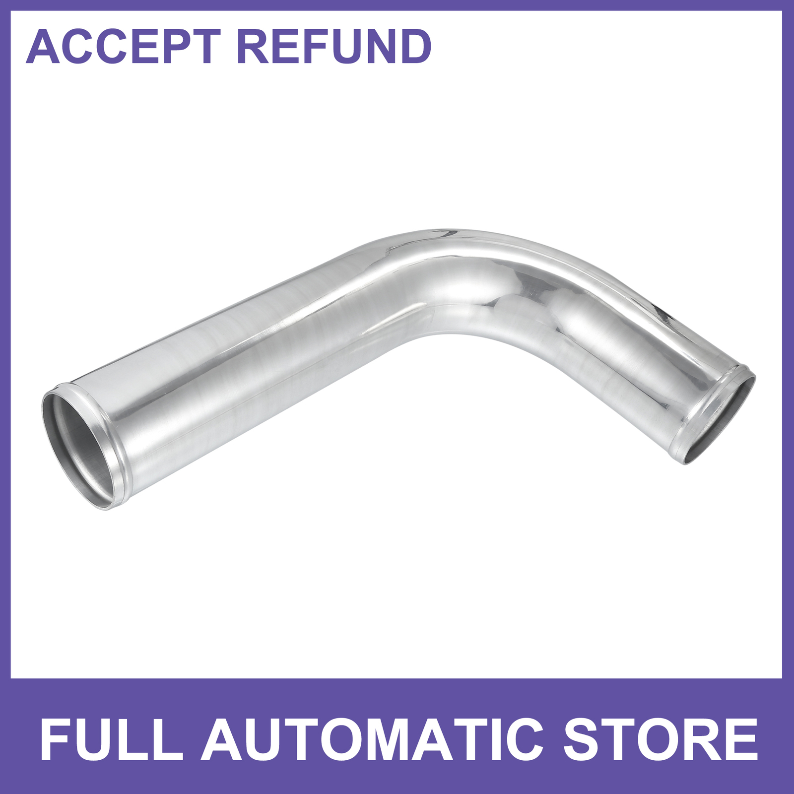 Single L Shape Bend Elbow Intercooler Pipe Intake 3″ OD 19.69″ Length Universal