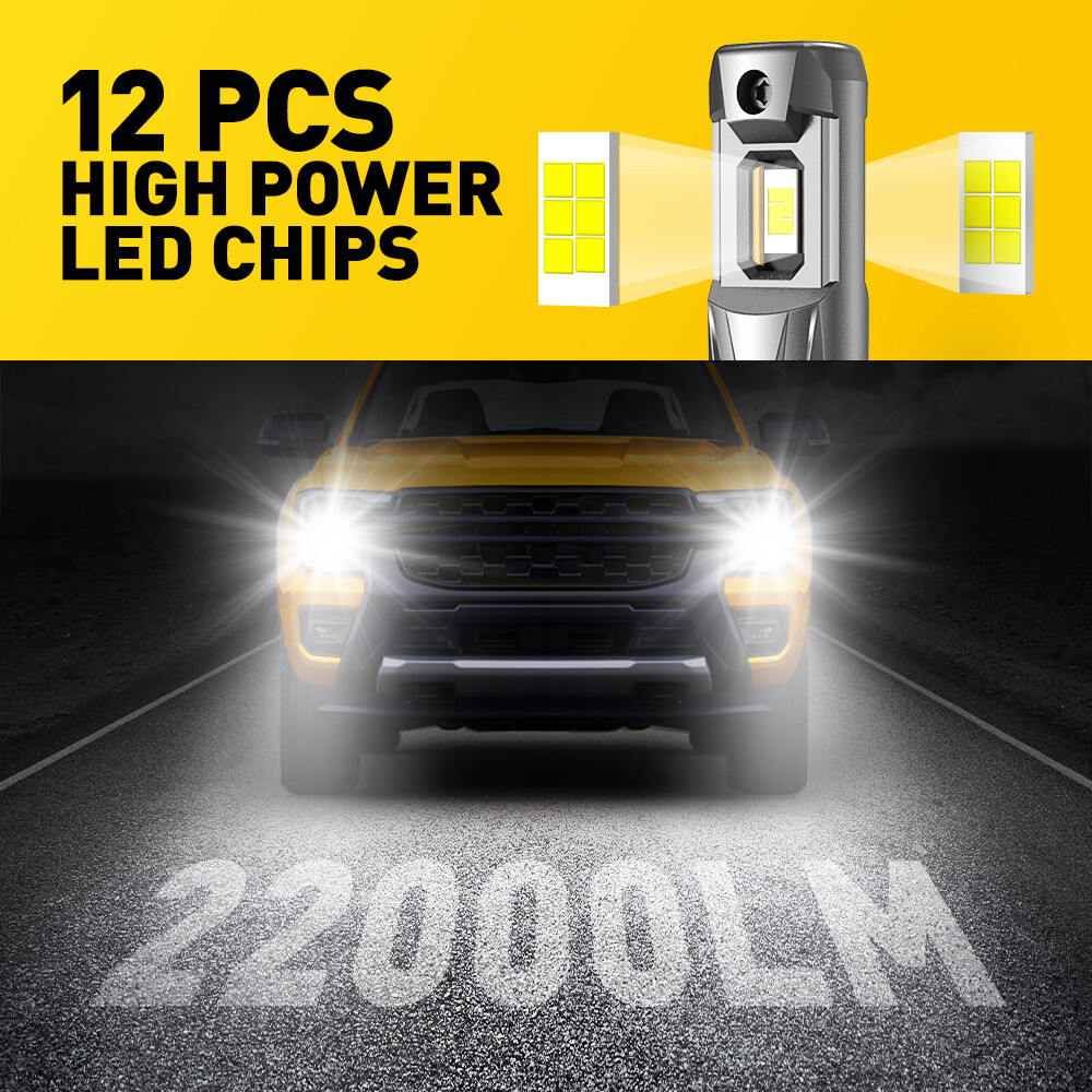 AUXITO 9005 HB3 100000LM LED Bulbs Headlight High Beam Super Bright White 6500K