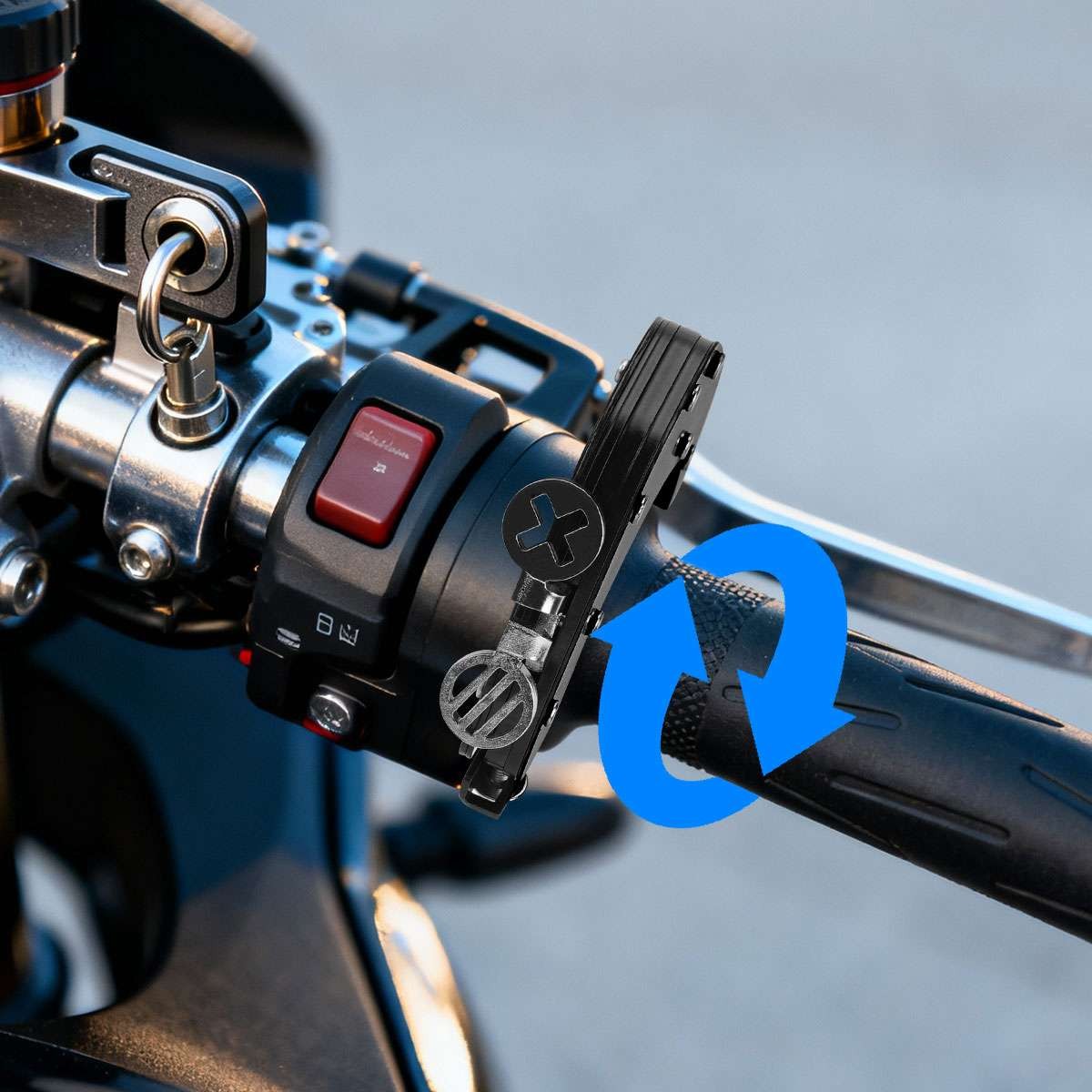 Throttle Lock Motorcycle Cruise Control Throttle Assist Top Kit Stainless Steel