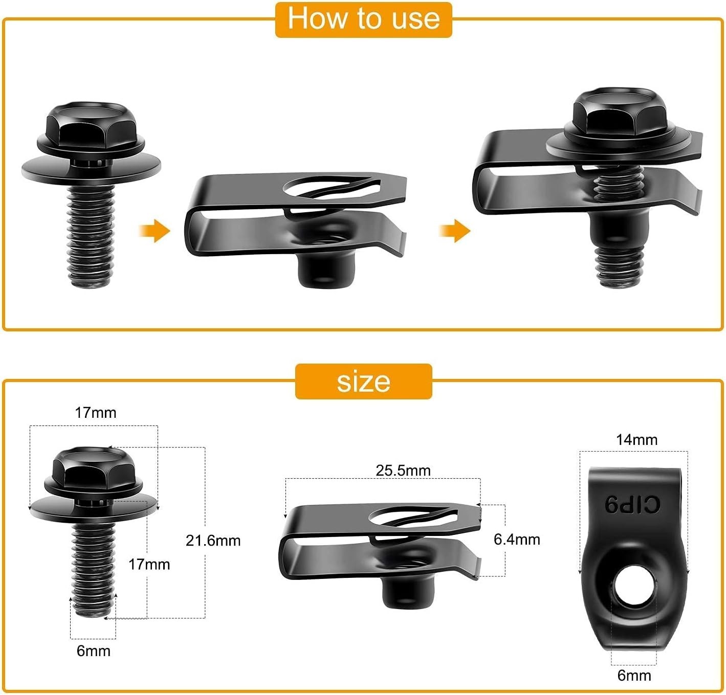 GOOACC GRC-70 Engine Splash Shield Fastener Kit 35PCS – Under Cover