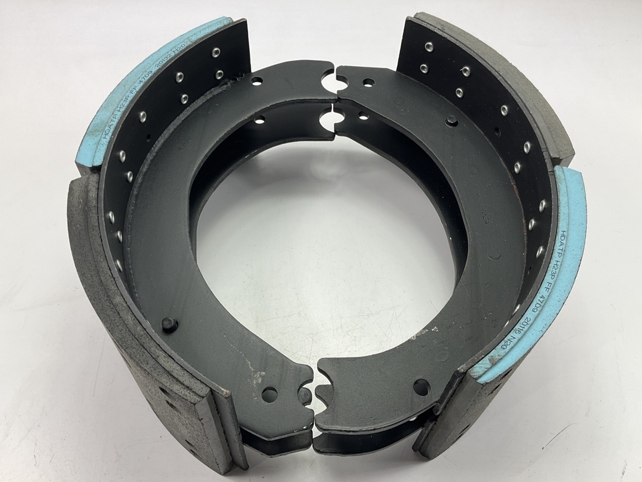 (2) Relined HDA MR4709E2H23P 16-1/2″ X 7″, 23K Brake Shoes, 23000 Lbs #4709