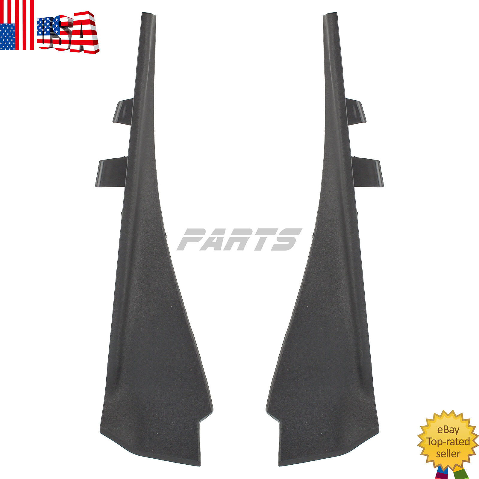 2x Front Windscreen Wiper Side Trim Piece For 2014-2020 Nissan Rogue Models