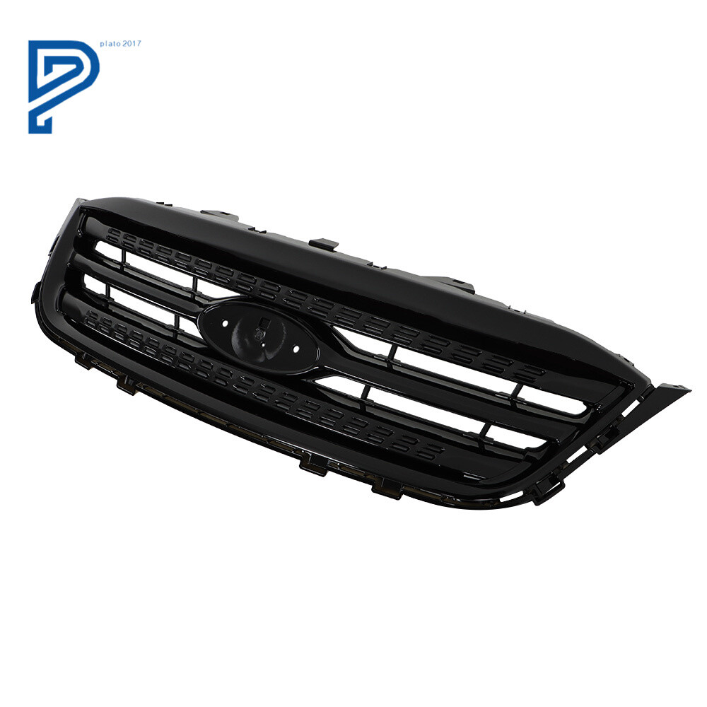 Gloss Black Grill Assembly For 2010-2012 Ford Taurus Front Bumper Grille