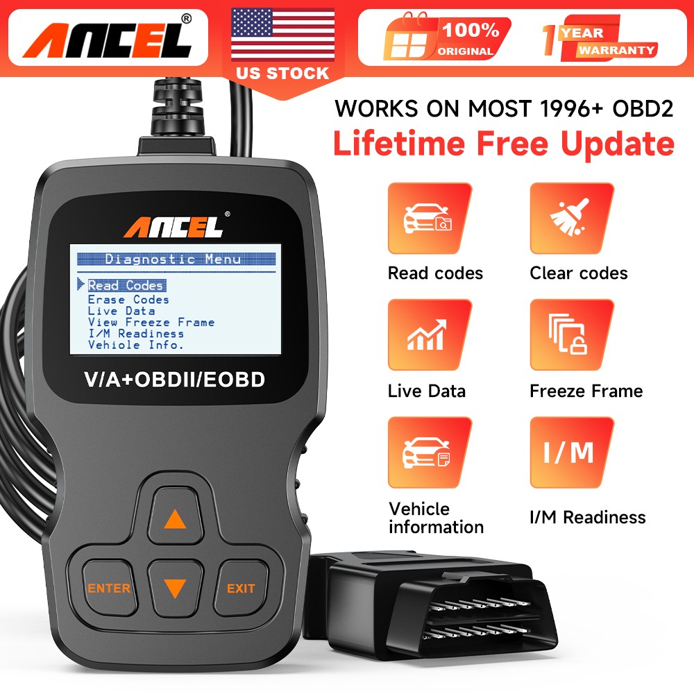 ANCEL AD310 Car OBD2 Scanner Engine Check Code Reader Diagnostic Tool Black