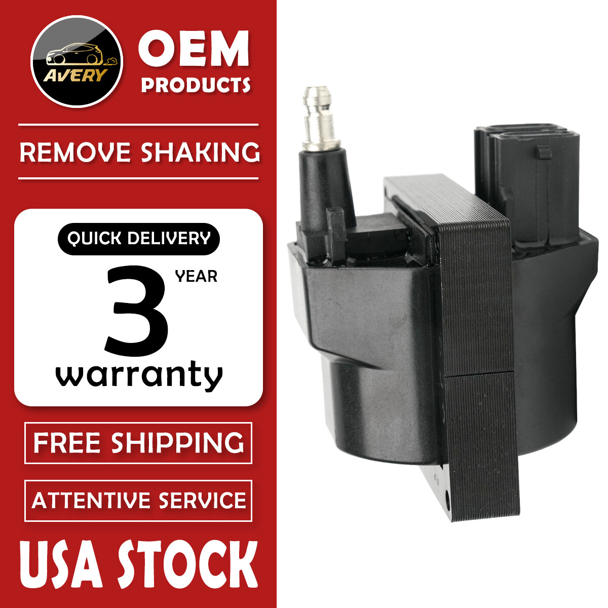 OEM Ignition Coil for Buick GMC Chevrolet Oldsmobile / Various Vehicles AM DR37