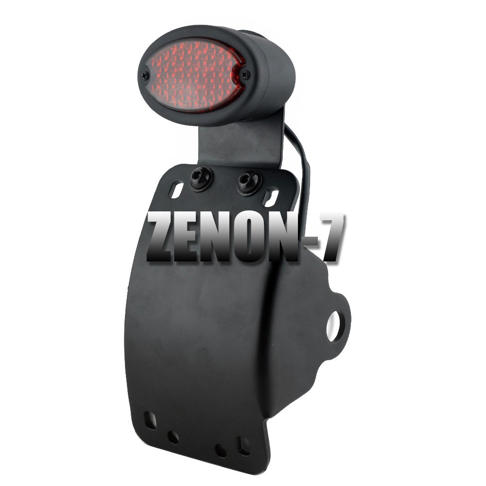 Motorcycle Side Mount License Plate Bracket Tail Light For Harley Chopper Bobber