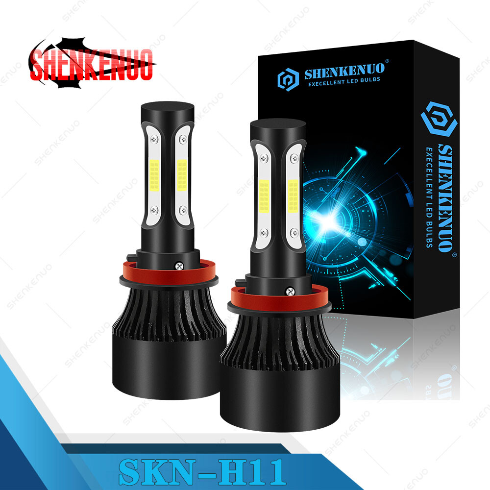 4-side H11 LED Headlight Kit Low Beam Bulb Super Bright 6000K 60Days Free Return
