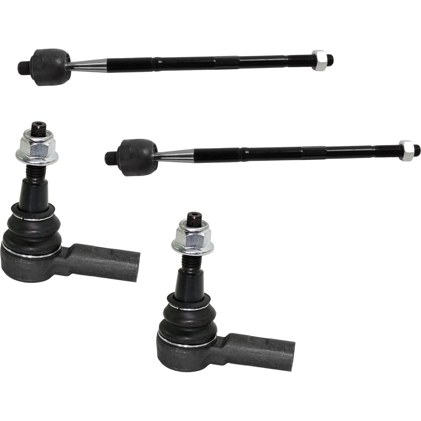 Tie Rod End Set For 2015-2021 Chevrolet Colorado GMC Canyon Front Inner & Outer