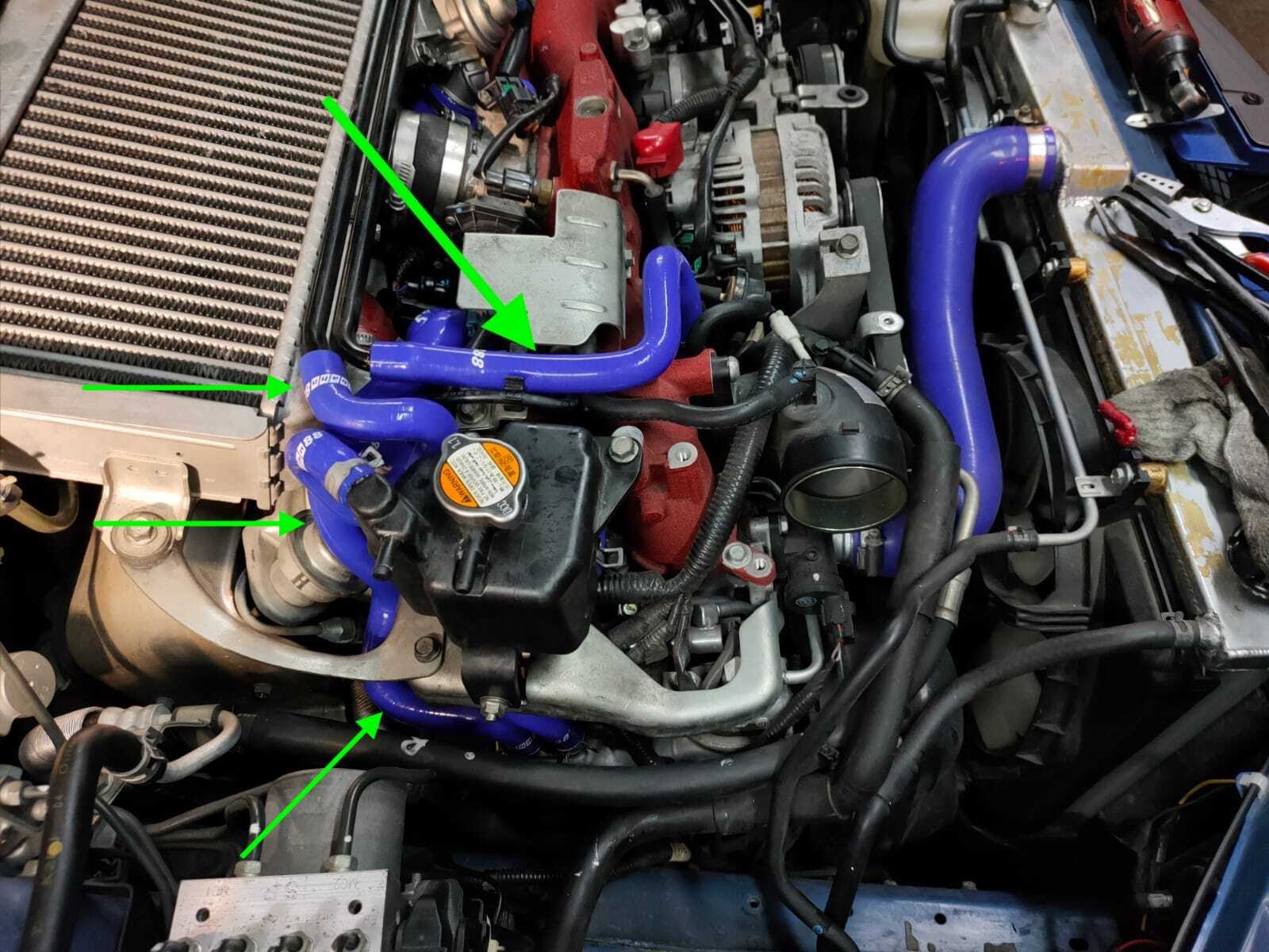 Silicone Heater / Ancillary PCV HOSE Full Kit for Subaru Impreza WRX STi GRB GVB