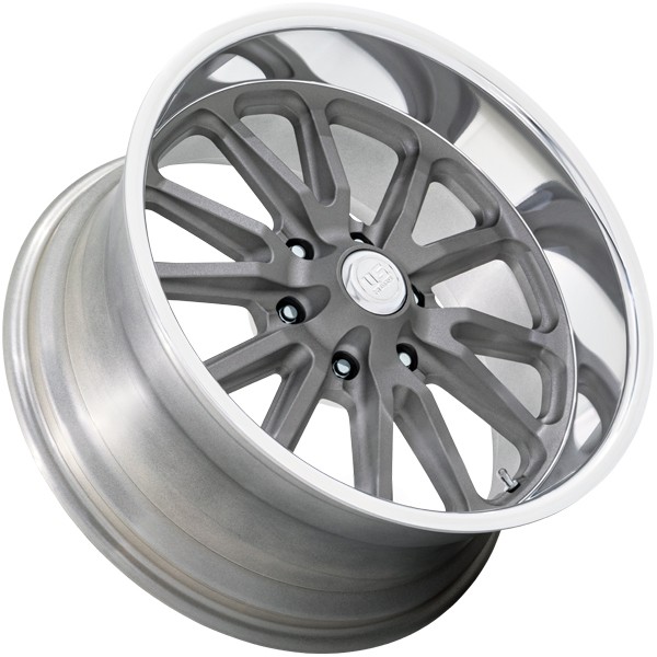 (Set of 4) US Mags UC145 Rambler 6 20×9.5 6×5.5″ +1mm Gunmetal Wheels Rims