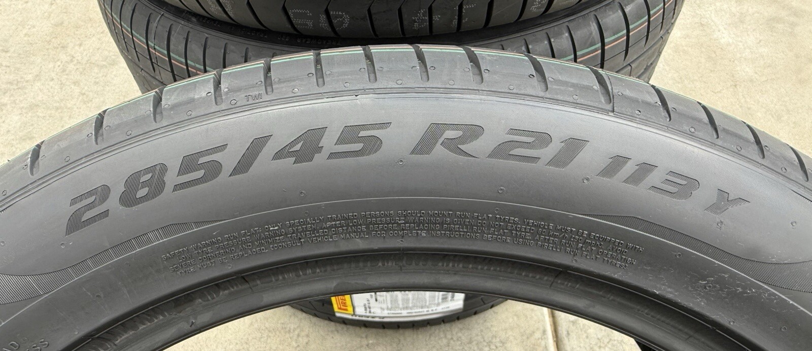 FOUR BRAND NEW 285/45R21 113Y Pirelli P Zero PZ4 Run Flat RFT RF BMW X7 Tires