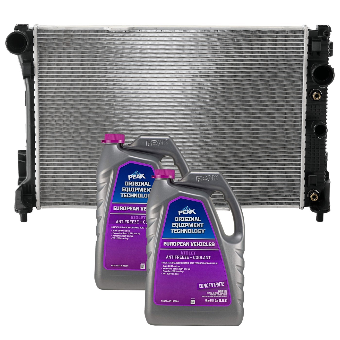 Set Radiators for MB Mercedes Mercedes-Benz GLK350 2014-2015 Pair