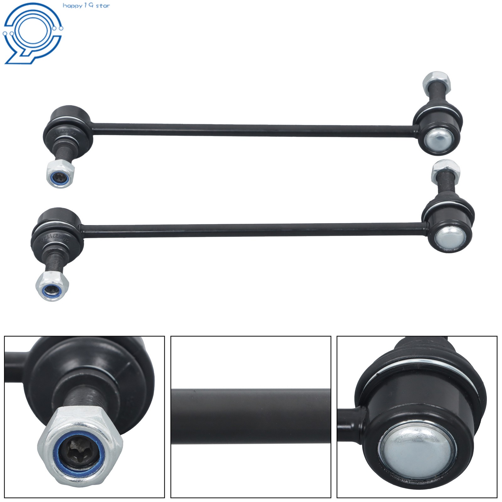 Both (2) Front Stabilizer Sway Bar End Links for 2005-2014 Ford Mustang