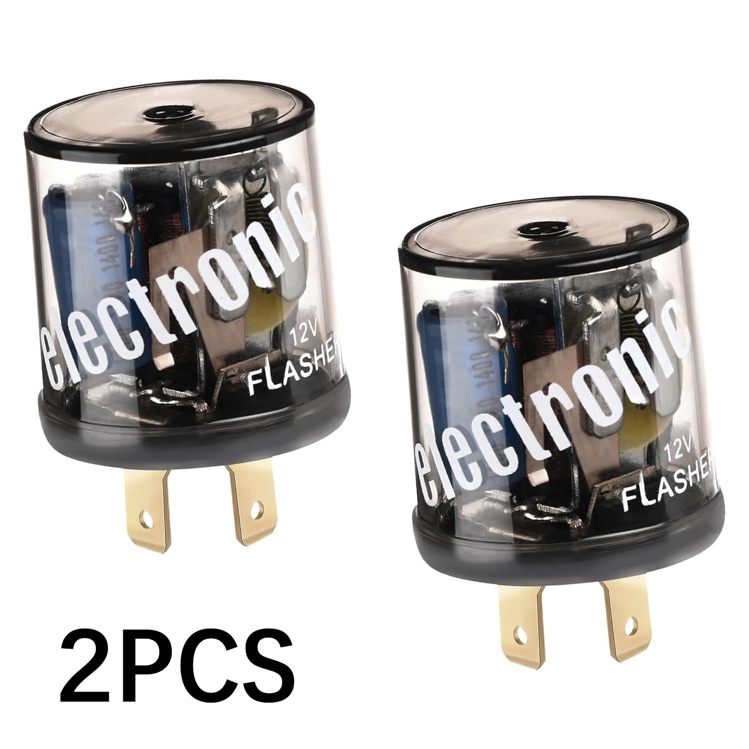 2* Flasher 12V 2Pin Variable Car LED Turn Signal Light Blinker Relay EF32 20Amps