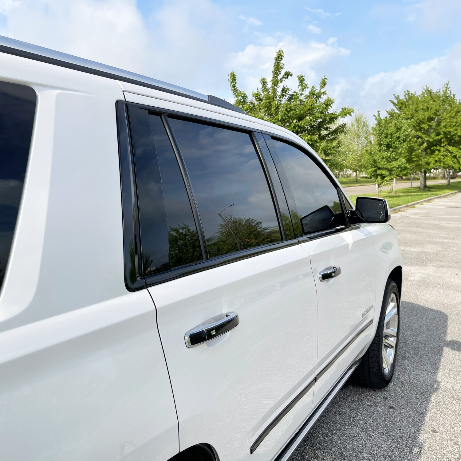 Chrome Delete Blackout Overlay for 2015-20 GMC Yukon Window Trim