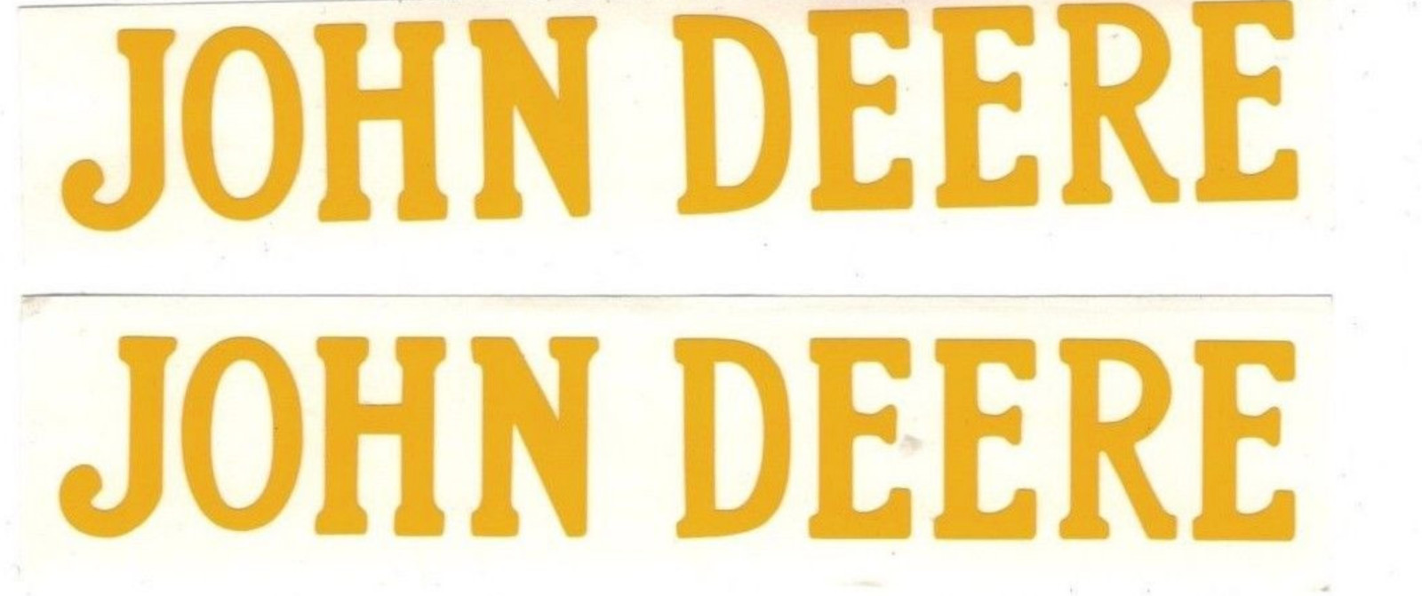 2X for John Deere Premium Vinyl Sticker 2-Pack Yellow 9″ 12″, 15″, 24″ or 36″-