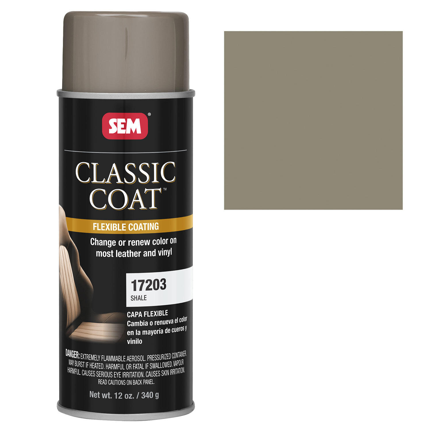 SEM Classic Coat Shale Vinyl Leather Spray Auto Paint SEM 17203