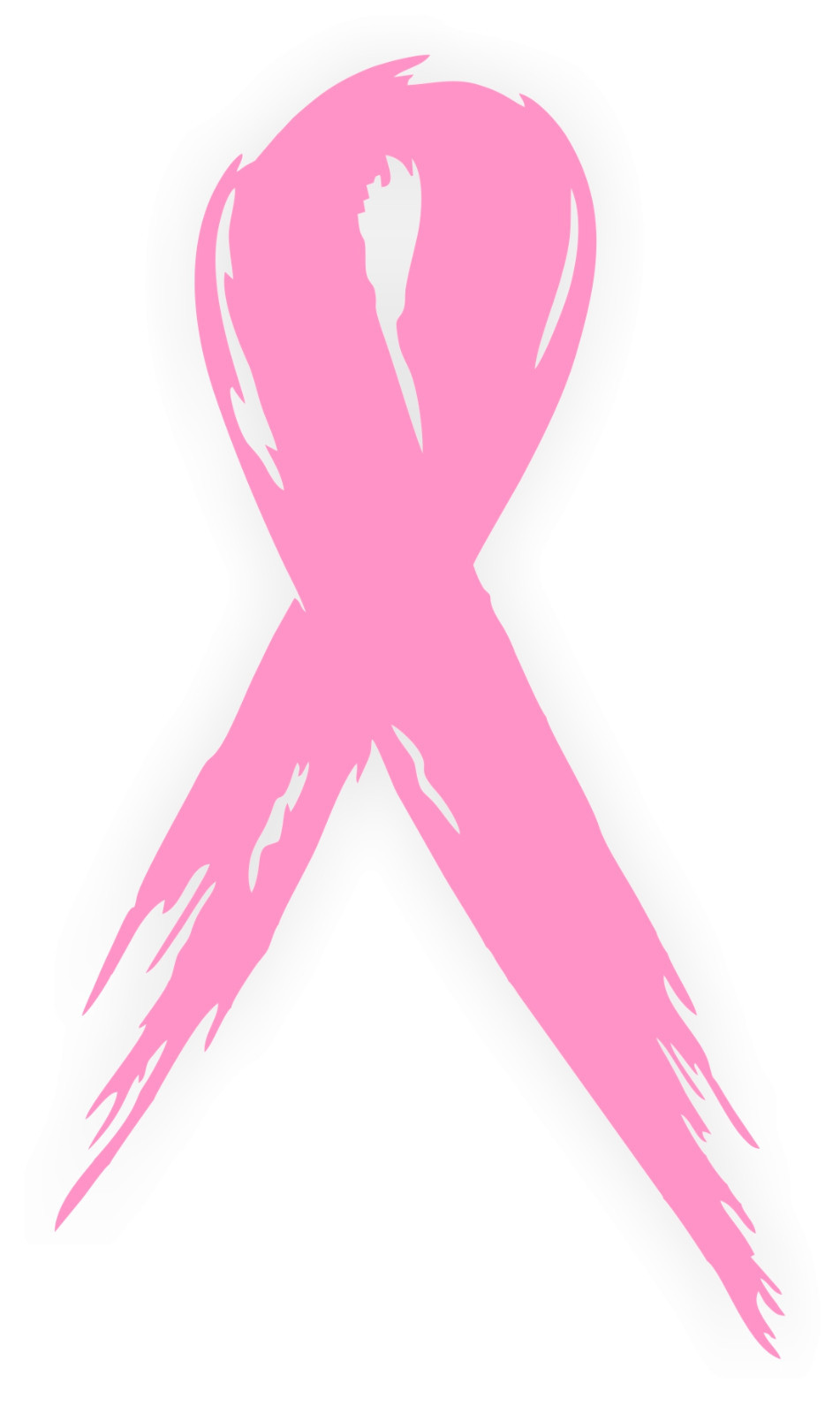 Breast Cancer Awareness Ribbon Sticker | Pink Car Window Vinyl SUV Decal 5×3