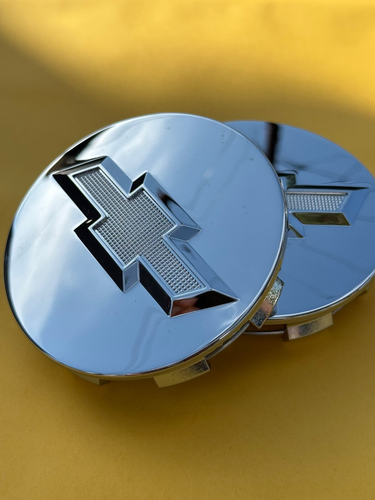 4 X Chevrolet Full Chrome Center Caps 83MM, Satisfaction Guaranteed!