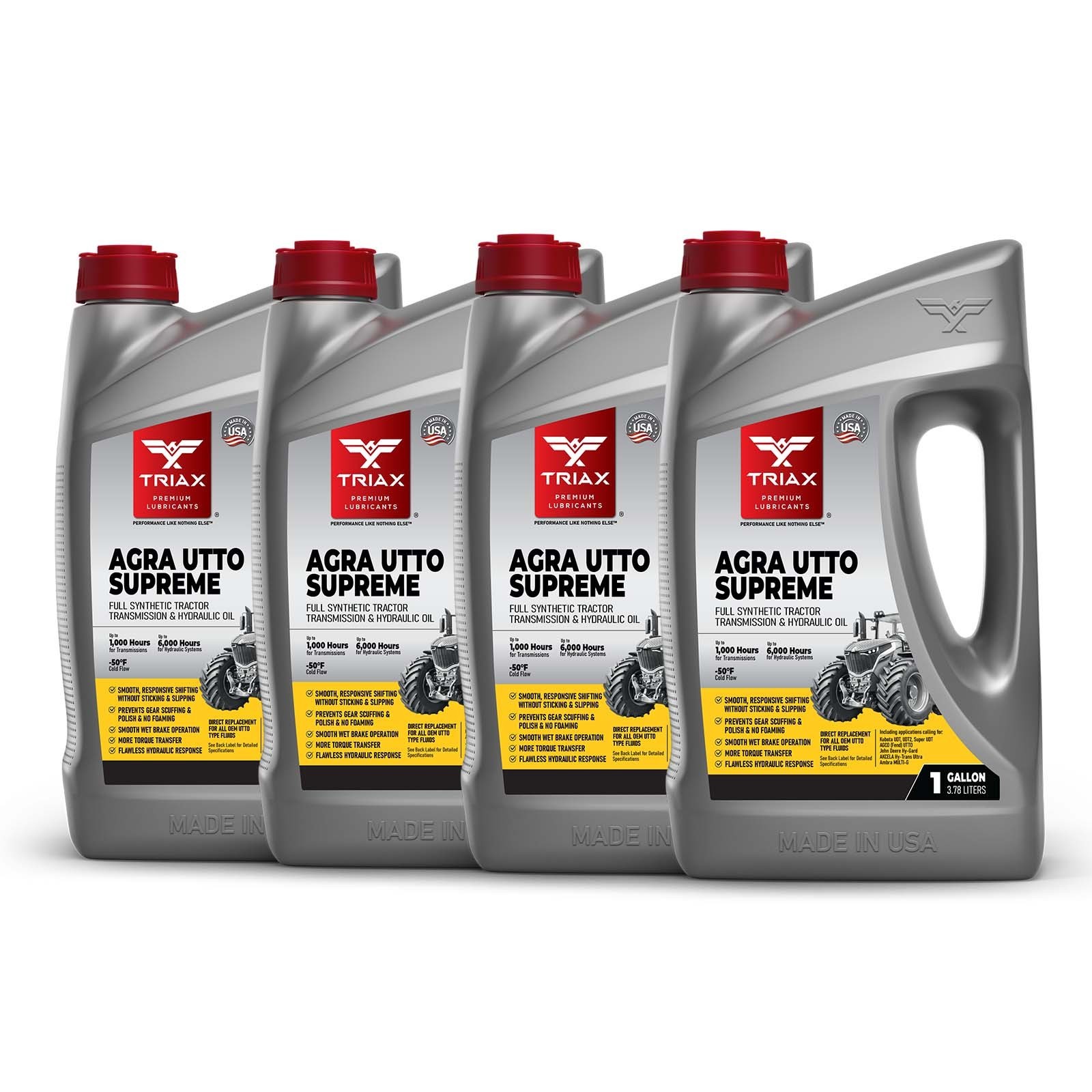 TRIAX Agra UTTO Supreme Full SynTractor Transmission / Hydraulic Oil (4 gal pck)