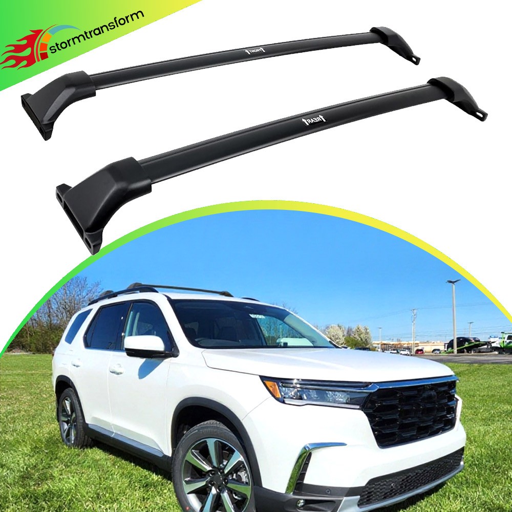330lbs Cross Bars For Honda Pilot 2023-2026 Roof Rail Rack Cargo Carrier