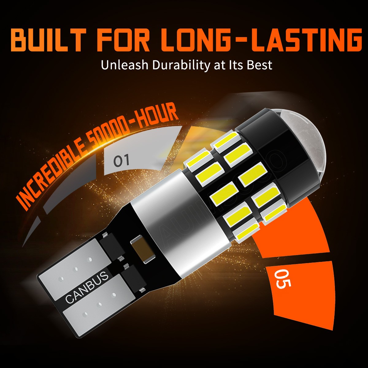2x 168 194 LED License Plate Light Replacement Bulbs Pure White 6000K T10
